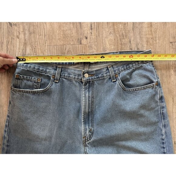 Levi's 505 Jeans Mens Size 40 x 30 Regular Fit Straight Denim Blue - Picture 9 of 14